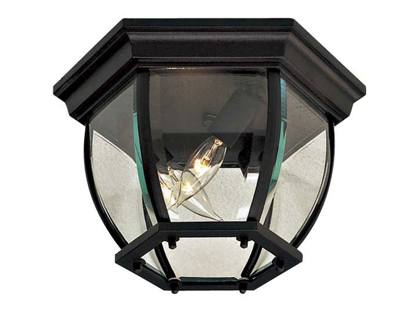 Wyndmere 3-Light Outdoor Flush Mount in Black