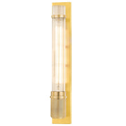 Shaw Bath Sconce in Aged Brass