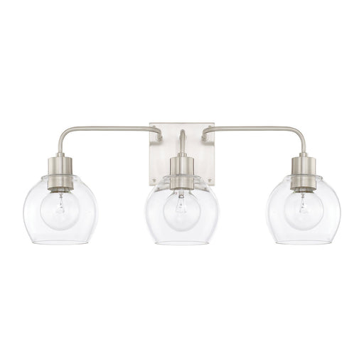 Tanner 3-Light Bath Vanity Light in Brushed Nickel