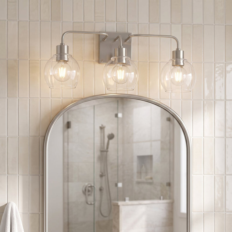 Tanner 3-Light Bath Vanity Light in Brushed Nickel