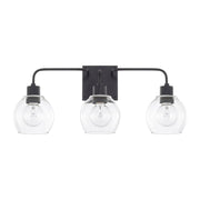 Tanner 3-Light Bath Vanity Light in Matte Black