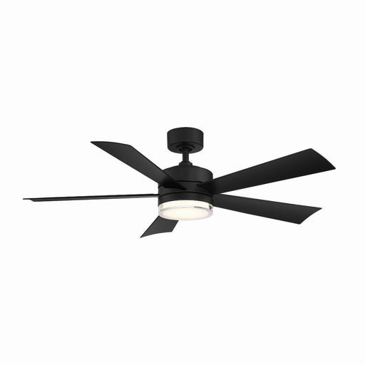 Wynd 60" Outdoor Ceiling Fan with Light in Matte Black