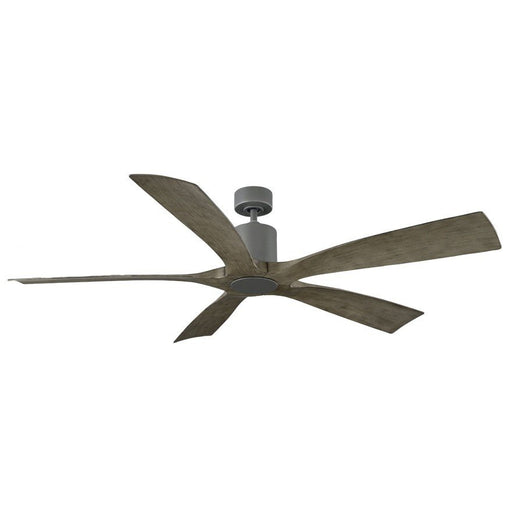 Aviator 5 54" Outdoor Ceiling Fan in Graphite / Weathered Gray