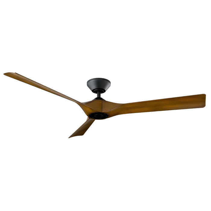 Torque 58" Ceiling Fan in Matte Black & Distressed Koa - Lamps Expo