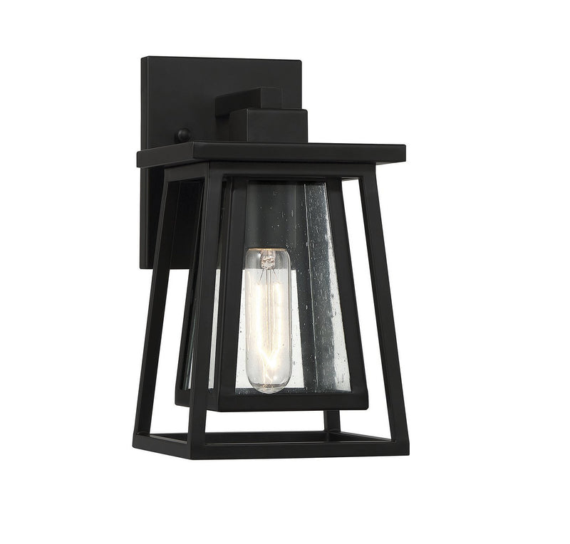 Denver Small Outdoor Wall Lantern in Matte Black