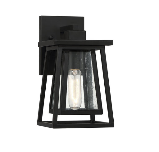 Denver Small Outdoor Wall Lantern in Matte Black