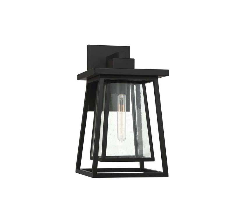 Denver Large Outdoor Wall Lantern in Matte Black