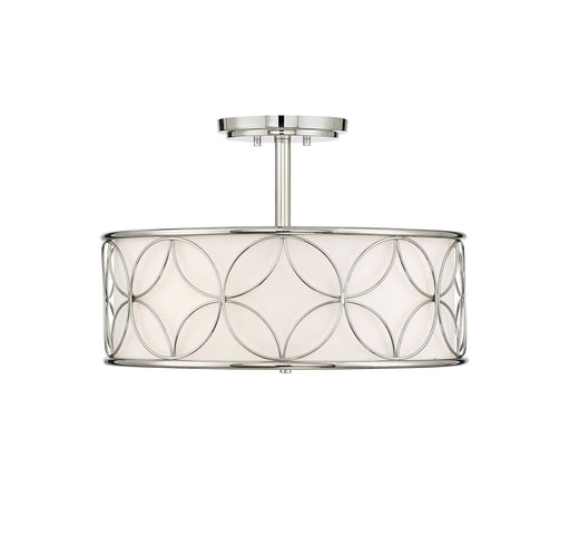 Reid 4-Light Semi-Flush Mount in Polished Nickel