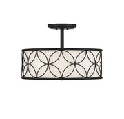 Reid 4-Light Semi-Flush Mount in Matte Black