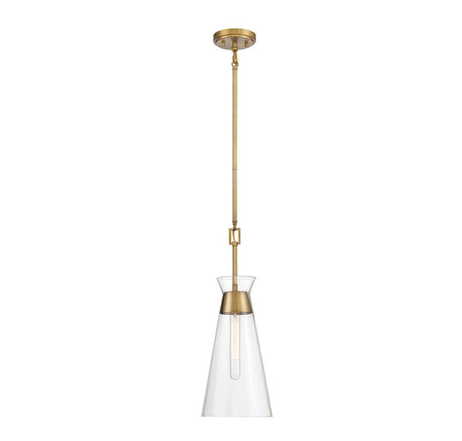 Lakewood Mini Pendant in Warm Brass