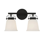 Kaden 2-Light Bath Vanity Light in Matte Black