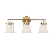 Kaden 3-Light Bath Vanity Light in Warm Brass