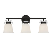 Kaden 3-Light Bath Vanity Light in Matte Black