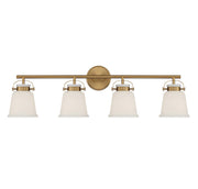 Kaden 4-Light Bath Vanity Light in Warm Brass