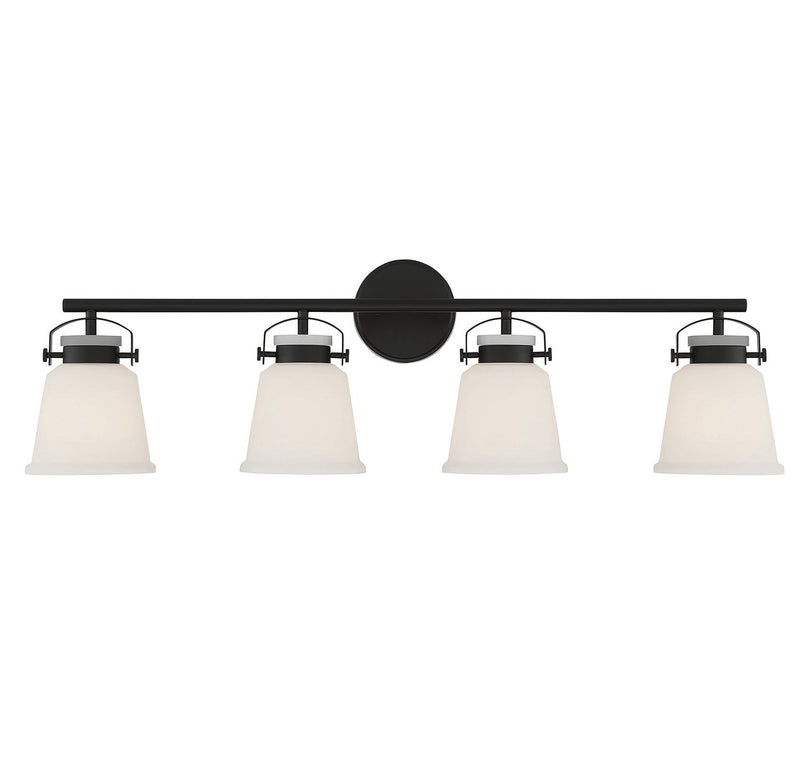 Kaden 4-Light Bath Vanity Light in Matte Black