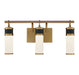 8-1638-3-143 - Abel LED Bathroom Vanity in Matte Black with Warm Brass by Savoy House