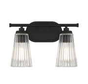 Chantilly 2-Light Bath Vanity Light in Matte Black