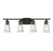 Chantilly 4-Light Bath Vanity Light in Matte Black