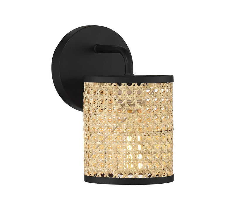 Jaylar Small Wall Sconce in Matte Black