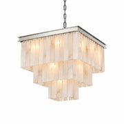 Sydney 22" 13-Light Chandelier in Polished Nickel And Frosted White