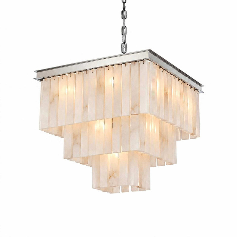 Sydney 22" 13-Light Chandelier in Polished Nickel And Frosted White