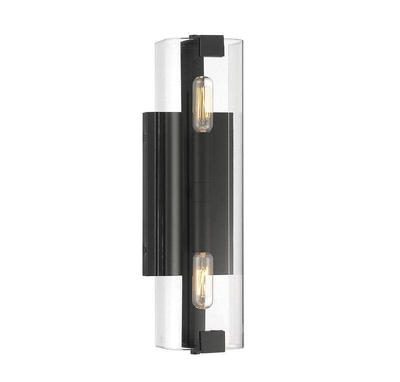 Winfield 2-Light Wall Sconce in Matte Black