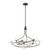 Wisp 6-Light Chandelier in Dark Smoke - 101620-SKT-07 by Hubbardton Forge