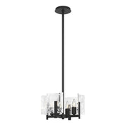 Arc 4-Light Semi-Flush/Pendant in Black - 131060-SKT-MULT-10-YR0719 by Hubbardton Forge