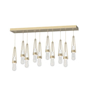 Link 10-Light Blown Glass Pendant in Modern Brass - 131200-SKT-STND-86-YG0434 by Hubbardton Forge