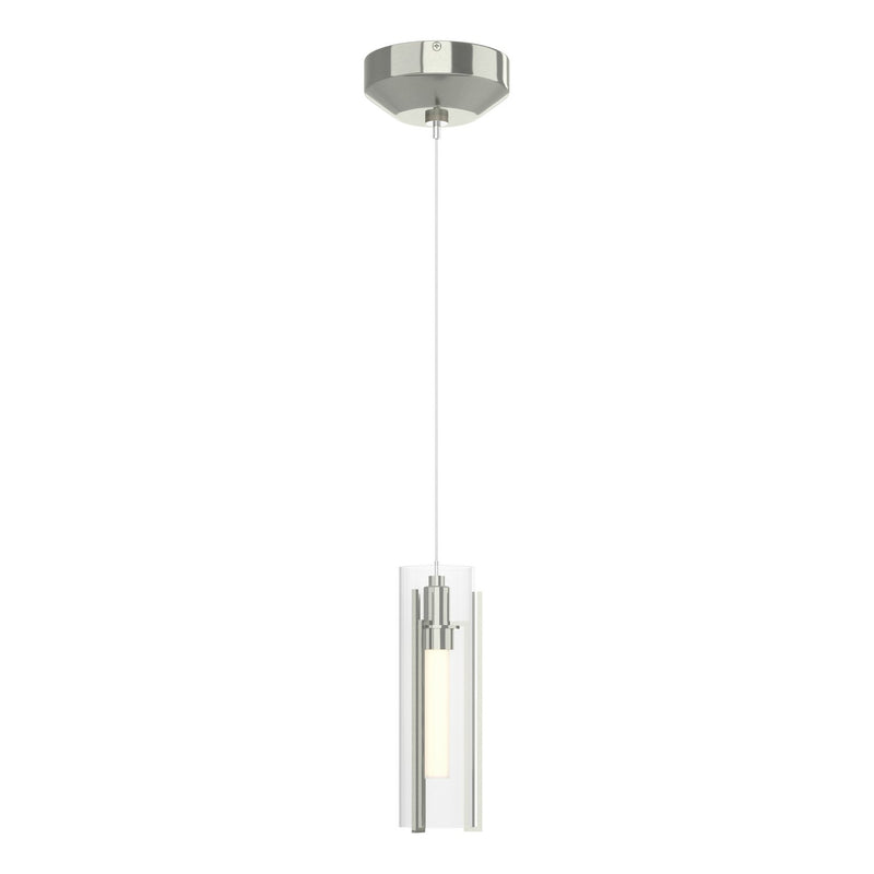 Exos Glass Low Voltage Mini Pendant in Sterling - 161180-SKT-STND-85-ZM0065 by Hubbardton Forge