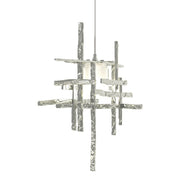 Tura Frosted Glass Low Voltage Mini Pendant in Sterling - 161185-SKT-STND-85-YC0305 by Hubbardton Forge