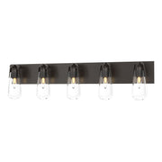Eos 5-Light Bath Sconce in Oil Rubbed Bronze - 201333-SKT-14-ZM0718 by Hubbardton Forge
