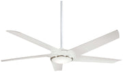 Raptor 60" LED Ceiling Fan in Flat White