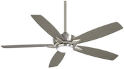 Kelvyn 52" LED Ceiling Fan in Brushed Nickel with Silver Blades