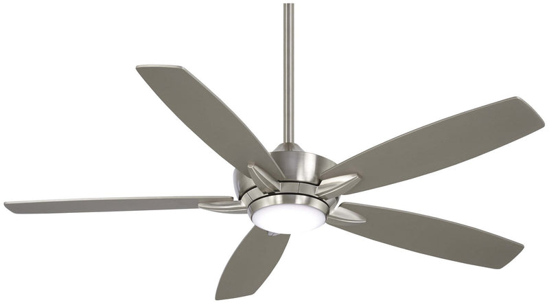 Kelvyn 52" LED Ceiling Fan in Brushed Nickel with Silver Blades