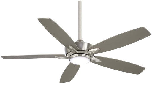 Kelvyn 52" LED Ceiling Fan in Brushed Nickel with Silver Blades