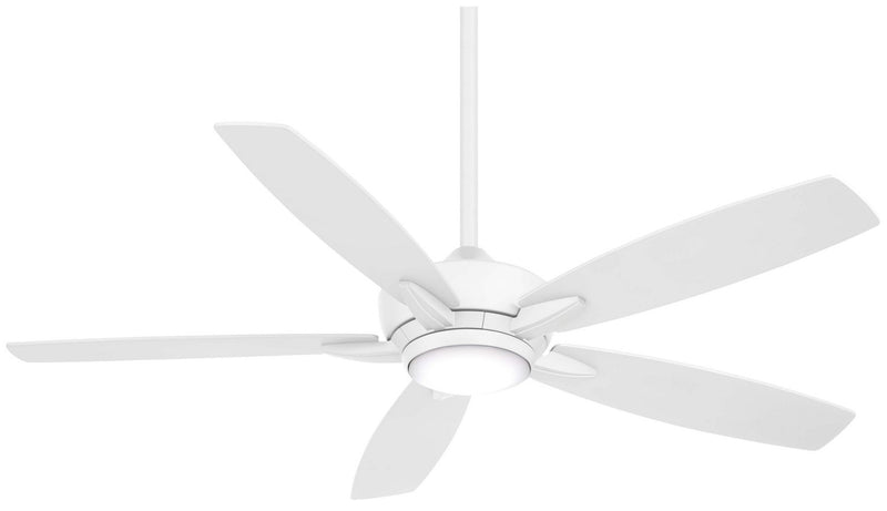 Kelvyn 52" LED Ceiling Fan in Flat White