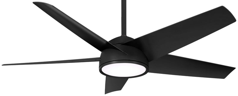 Chubby 58" Outdoor LED Ceiling Fan in Coal