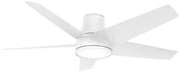 Chubby II 58" Outdoor LED Hugger Ceiling Fan in Flat White