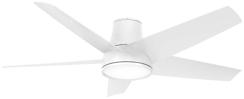 Chubby II 58" Outdoor LED Hugger Ceiling Fan in Flat White
