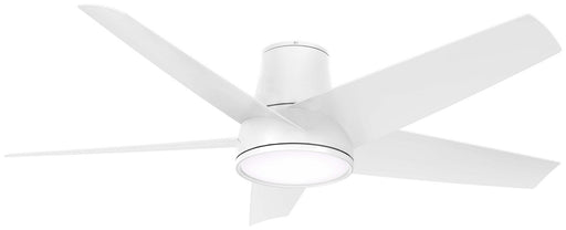 Chubby II 58" Outdoor LED Hugger Ceiling Fan in Flat White