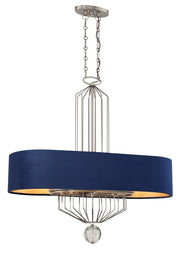 Grandeur 8-Light Linear Pendant in Aged Antique Nickel