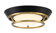 Beam Me Up! LED Flush Mount in Sable Bronze Patina - Lamps Expo