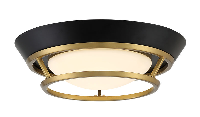 Beam Me Up! LED Flush Mount in Sable Bronze Patina - Lamps Expo