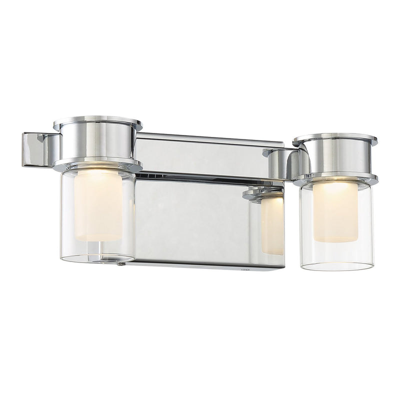 Herald Square 2-Light LED Bath Vanity Light in Chrome