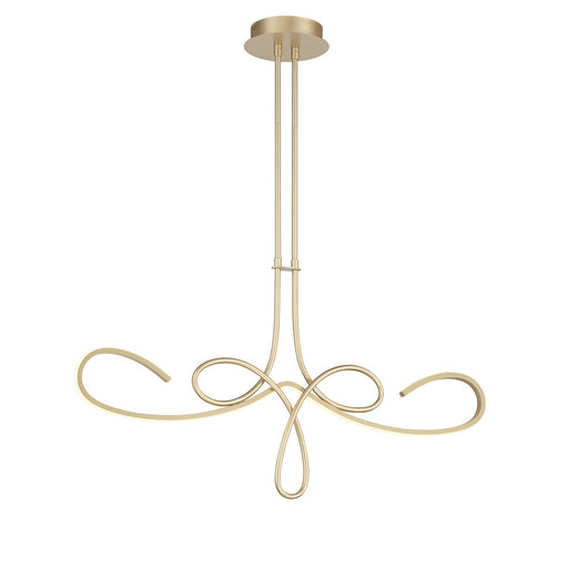 Astor 38" LED Linear Chandelier in Soft Gold