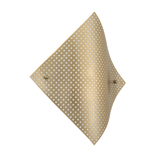 Grid Wall Sconce in Soft Brass