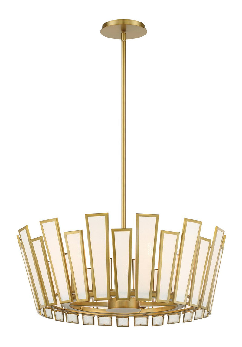 Ricochet 5-Light Pendant in Soft Brass