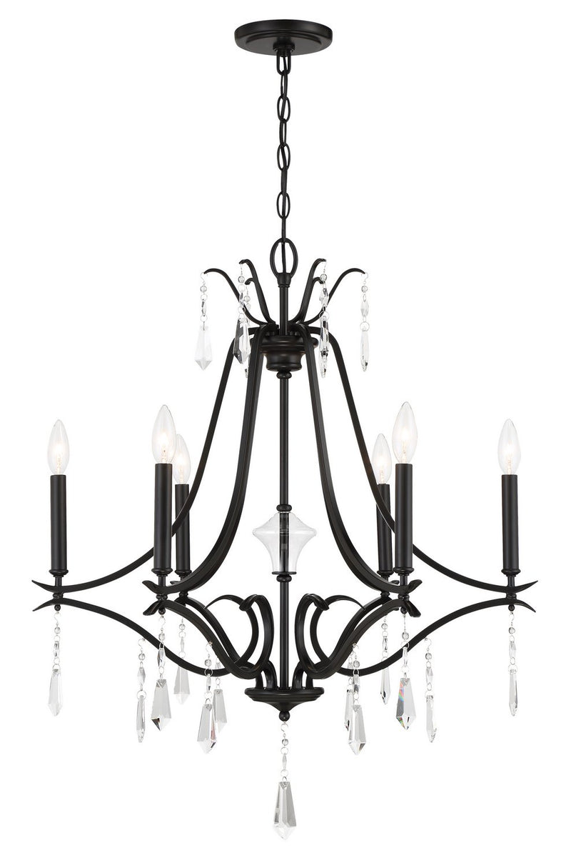 Laurel Estate 6-Light Chandelier in Coal