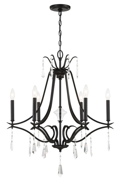 Laurel Estate 6-Light Chandelier in Coal